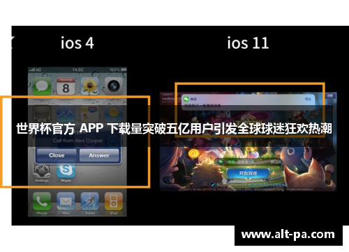 世界杯官方 APP 下载量突破五亿用户引发全球球迷狂欢热潮